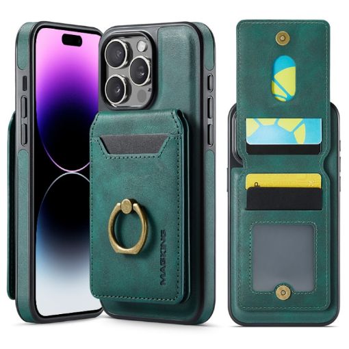 iPhone 14 Pro Max DG.MING K1 MagSafe Detachable Wallet RFID Back Cover Case - 1