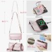 iPhone 16 Pro Max CaseMe C36 Pink Zipper Wallet RFID Leather Case - 3