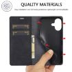 LC.IMEEKE iPhone 16 Plus Black Leather Phone Case - 3