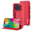 LC.IMEEKE Hon Ancient Series Flip Leather Phone Case for iPhone 15 Pro Max (Red) - 1
