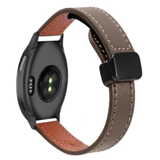 Garmin Vivoactive 5 Slim Magnetic Buckle 20mm Microfiber Leather Watch Band - 1
