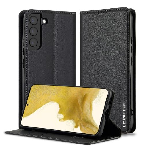 Samsung Galaxy S22 5G LC.IMEEKE L1 Series Phone Case (Black) - 1