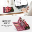 iPhone 16 Plus CaseMe 008 Red Leather Phone Case - 6