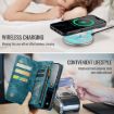 iPhone 16 CaseMe 008 Blue Leather Phone Case - 5