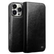 QIALINO Genuine Leather Phone Case for iPhone 16 Pro Max - Black - 1