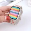 Apple Watch Series 7 41mm Butterfly Buckle Silicone Band - Grey White - 5