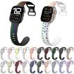 Apple Watch SE 2022 40mm Butterfly Buckle Silicone Band - Starlight Orange - 2