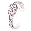 Apple Watch Series 3 42mm Silicone Band - Bright Pink Smoke Purple - 1