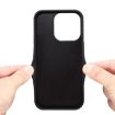 iPhone 16 Pro Max Denior D08 PU Single Card Slot Holder Phone Case - Brown - 3