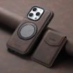 iPhone 14/13 Denior D20 Skin Feel MagSafe Holder Case (Brown) - 2