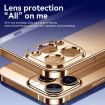 SULADA Natural Color Electroplating TPU Phone Case - Titanium Blue - 6