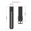 Garmin Forerunner 265S 18mm Silicone Watch Band - Black - 7