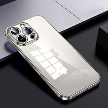 SULADA Shine Through Plating TPU Phone Case - Titanium Grey - 1