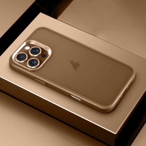 SULADA Matte Shockproof Phone Case for iPhone 16 Pro Max - Gold - 1