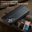iPhone 16 Fierre Shann PU Leather Phone Case - Black - 2