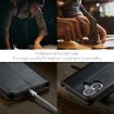 iPhone 16 Fierre Shann PU Leather Phone Case - Black - 7