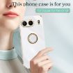 OnePlus Nord 4 XINLI Straight Edge 6D Electroplate TPU Phone Case with Ring Holder - 2