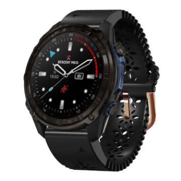 Garmin Descent Mk3i 43mm Silicone Watch Band - Black - 1