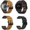 Garmin Fenix 8 MIP 47mm Leather Textured Watch Band - Black - 3