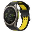 Garmin Fenix 8 MIP 51mm Watch Band - Black+Yellow - 1