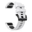 Garmin Fenix 8 MIP 51mm Silicone Watch Band White+Black - 2