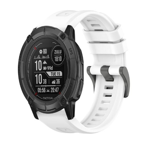 Garmin Instinct 2X Solar White Silicone Watch Band - 1