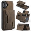 iPhone 16 DG.MING M2 Series 3-Fold Card Bag Wallet Leather Phone Case - 1