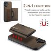 iPhone 16 DG.MING M2 Series 3-Fold Card Bag Wallet Leather Phone Case - 5