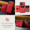 iPhone 16 Pro Max DG.MING M2 Series Wallet Leather Phone Case - 4