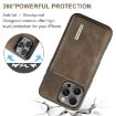 iPhone 16 Pro Max DG.MING M1 Series 3-Fold Multi Card Wallet Leather Phone Case - 5