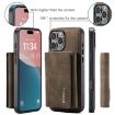 iPhone 16 Pro Max DG.MING M1 Series 3-Fold Multi Card Wallet Leather Phone Case - 7
