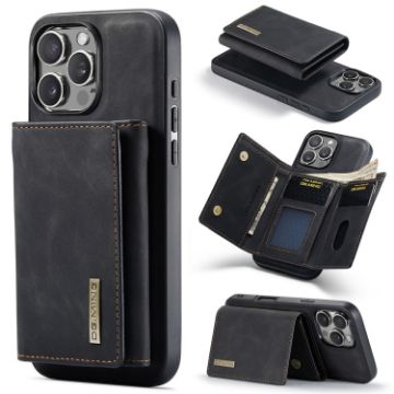 iPhone 16 Pro Max DG.MING M1 Series 3-Fold Multi Card Wallet Leather Case - 1