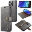 iPhone 16 Pro DG.MING Crazy Horse Texture Magnetic Leather Case - 1