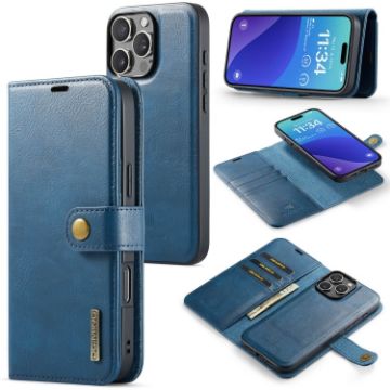 iPhone 16 Pro Max DG.MING Crazy Horse Texture Magnetic Leather Case - 1