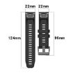 Garmin Quatix 7 Pro Silicone Watch Band - Midnight Blue - 6
