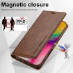 LC.IMEEKE RFID Anti-theft Leather Phone Case for iPhone 16 (Brown) - 6