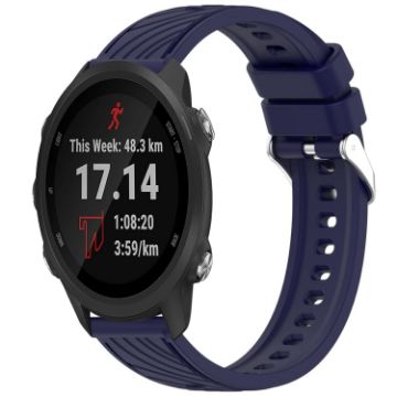 Garmin Forerunner 245/245 Music Silicone Watch Band - Midnight Blue - 1
