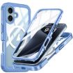RedPepper Tempered Glass MagSafe Phone Case for iPhone 16 Plus - Sky Blue - 1