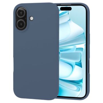 GOOSPERY Soft Feeling Liquid TPU Soft Phone Case for iPhone 16 - Dark Blue - 1