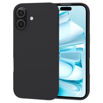 GOOSPERY Soft Feeling Liquid TPU Case for iPhone 16 Plus - Black - 1