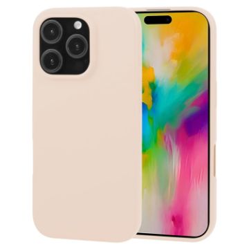 GOOSPERY Soft Feeling Liquid TPU Soft Phone Case for iPhone 16 Pro Max - Apricot - 1