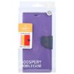 iPhone 16 GOOSPERY FANCY DIARY Cross Texture Leather Phone Case Purple - 4