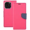 iPhone 16 Pro Rose Red Leather Phone Case - GOOSPERY FANCY DIARY - 2