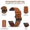 Garmin Epix Pro 47mm Leather Steel Buckle 22mm Watch Band - Light Brown - 5
