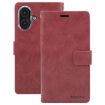iPhone 16 GOOSPERY BLUE MOON Crazy Horse Texture Leather Phone Case - Wine Red - 2