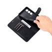 OPPO K12x 5G Global Sheepskin Texture Flip Leather Phone Case - Black - 7