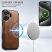 iPhone 16 Suteni H17 Oil Eax Leather MagSafe Detachable Wallet Phone Case - 3