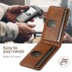 iPhone 16 Suteni H17 Oil Eax Leather MagSafe Detachable Wallet Phone Case - 6