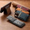 iPhone 16 Suteni H17 Oil Eax Leather MagSafe Detachable Wallet Phone Case - 8