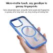 iPhone 16 Pro ZGA Magsafe Frosted PC Hybrid TPU Phone Case - Black - 6